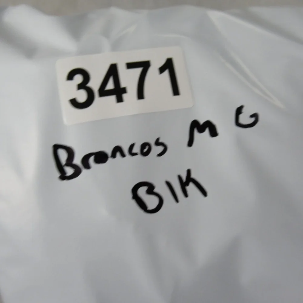 Denver Broncos Jacket Mens Medium Black G III & Carl Banks Hoodedd Zip Parka VTG